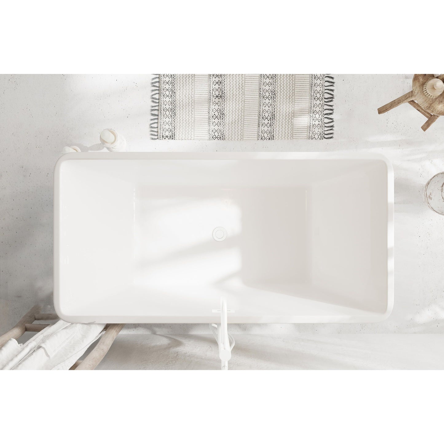 Jamison 59" Bathtub in Glossy White