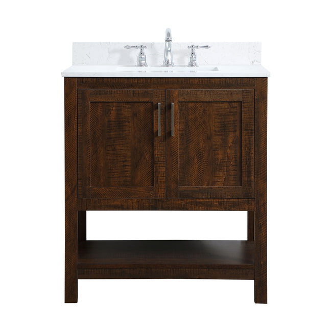 VF16030EX-BS 30" Single Bathroom Vanity in Espresso With Backsplash