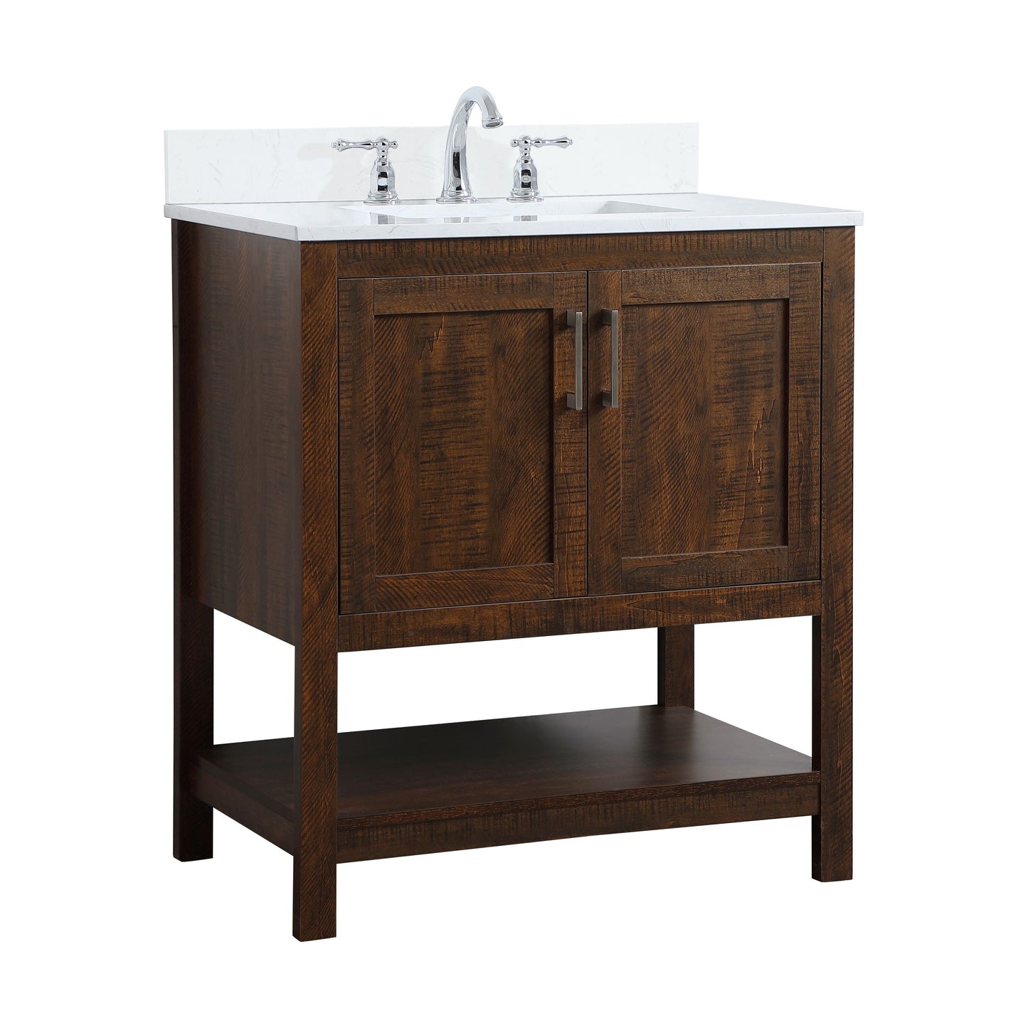 VF16030EX-BS 30" Single Bathroom Vanity in Espresso With Backsplash