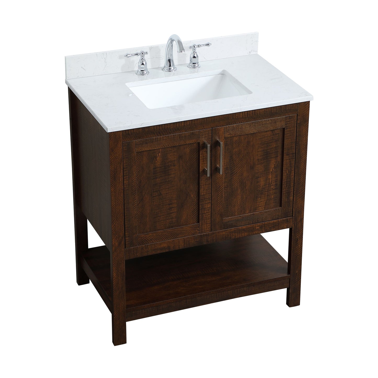 VF16030EX-BS 30" Single Bathroom Vanity in Espresso With Backsplash
