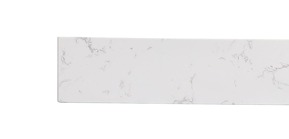 Vanity Backsplash in Calacatta White