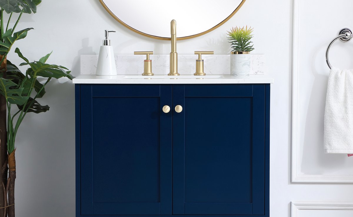 Vanity Backsplash in Calacatta White