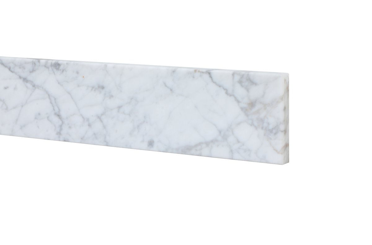 Vanity Backsplash in Carrara White