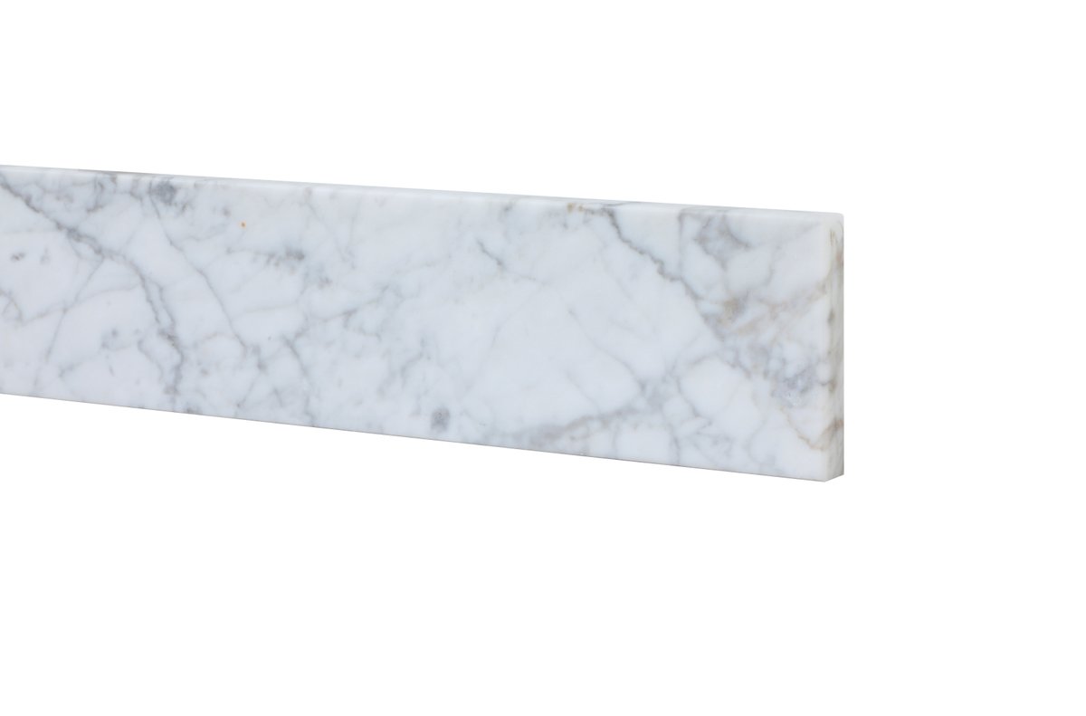 Vanity Backsplash in Carrara White