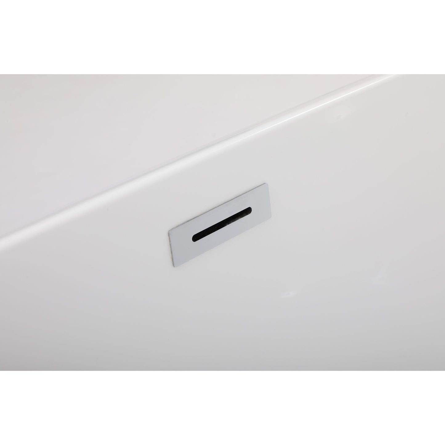 Coralie 59" Soaking Bathtub in Glossy White