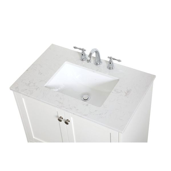 VF18030WH 30" Single Bathroom Vanity in White