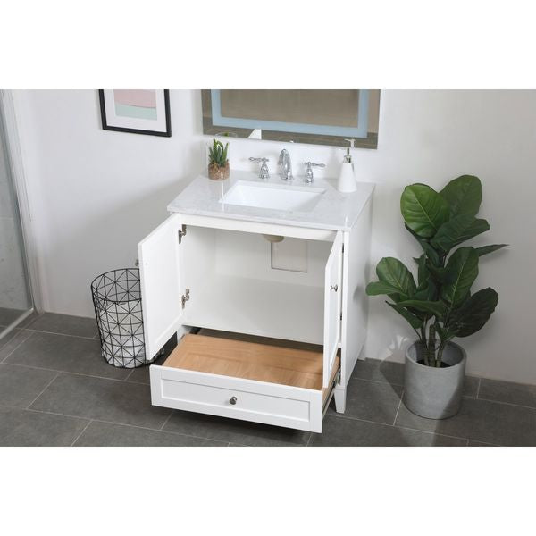 VF18030WH 30" Single Bathroom Vanity in White