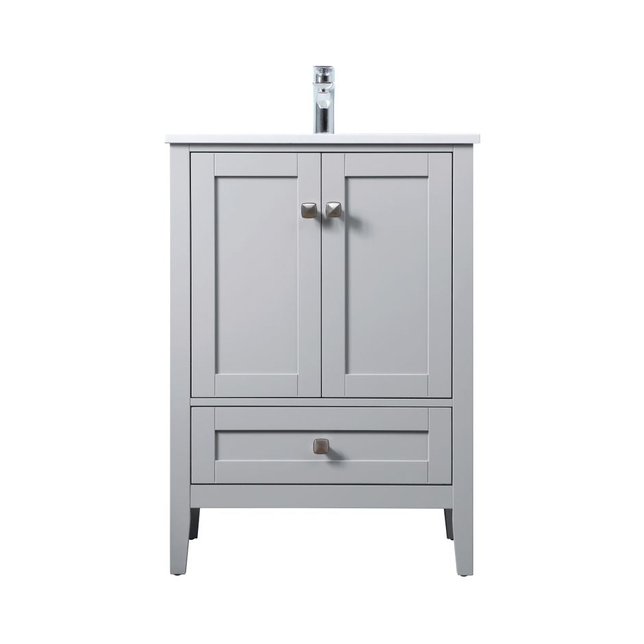 VF21124GR - Hamilton 24" Bathroom Vanity Set in Gray