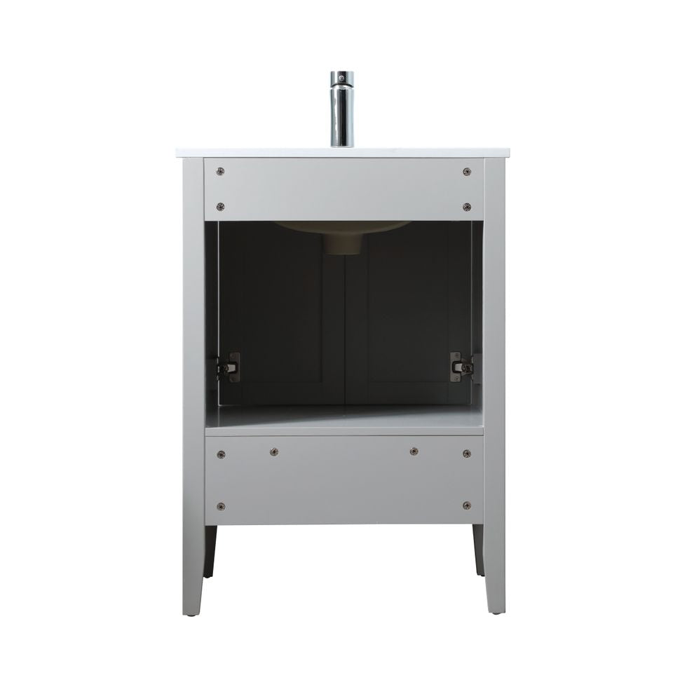 VF21124GR - Hamilton 24" Bathroom Vanity Set in Gray