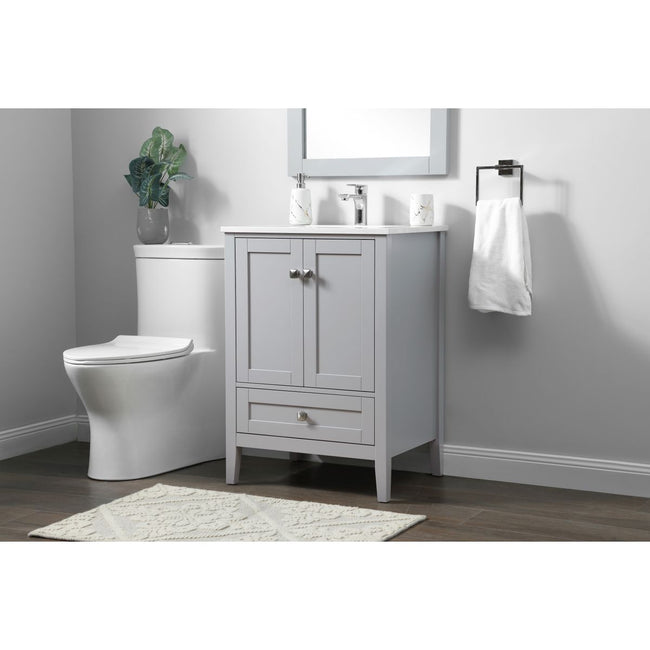 VF21124GR - Hamilton 24" Bathroom Vanity Set in Gray