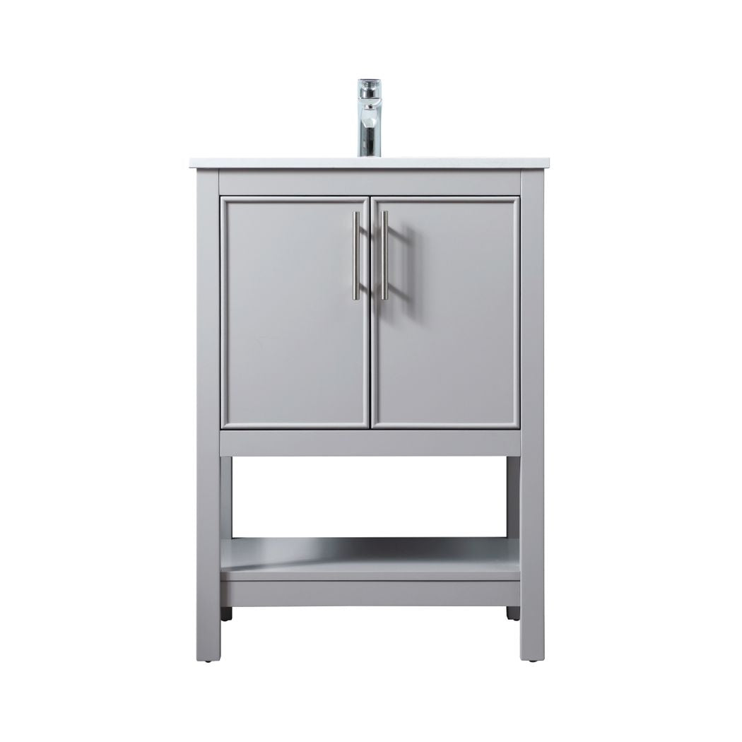 VF26624GR - Everett 24" Bathroom Vanity Set in Gray