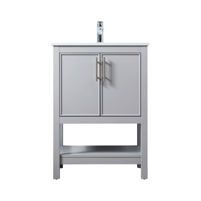 VF26624GR - Everett 24" Bathroom Vanity Set in Gray