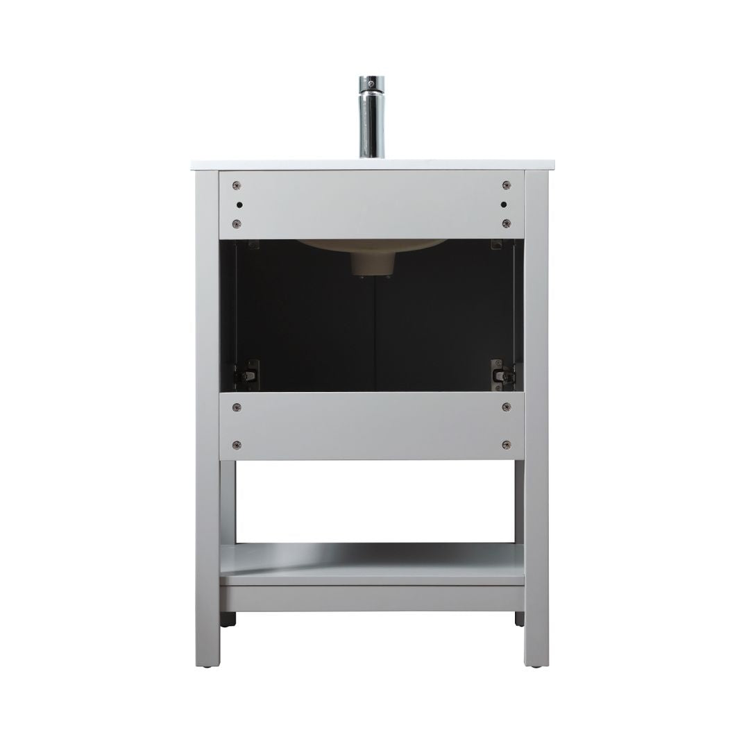 VF26624GR - Everett 24" Bathroom Vanity Set in Gray