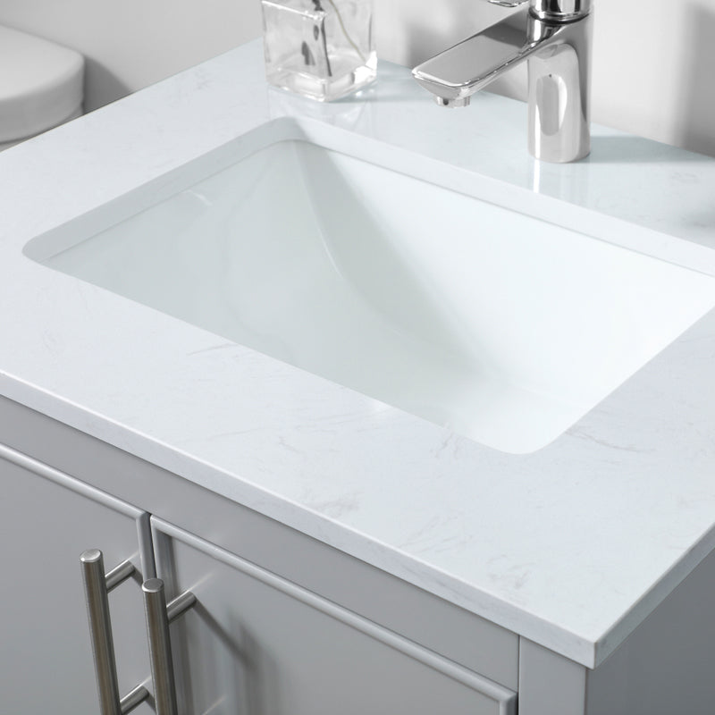 VF26624GR - Everett 24" Bathroom Vanity Set in Gray