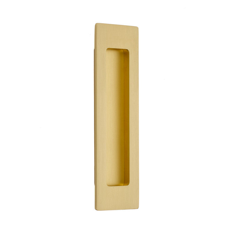 Emtek 7" Modern Rectangular Solid Brass Flush Door Pull