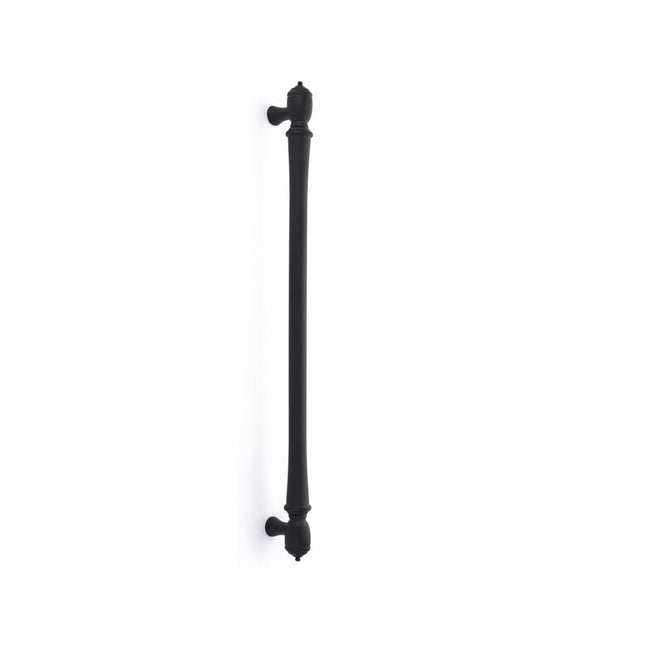 CS86344US19 - Concealed Surface Mount - Brass Spindle Appliance Pull - 18" - Flat Black