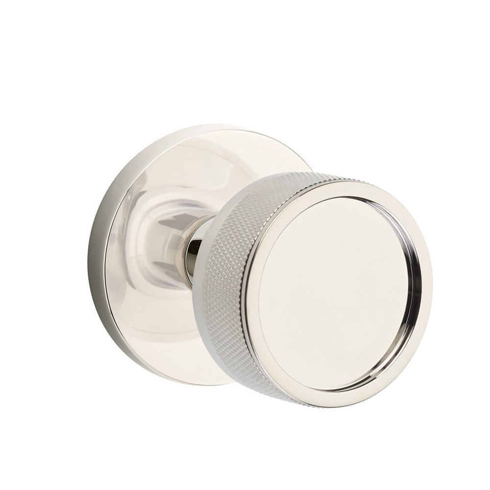 Knurled Knob with Disk Rosette and Conical Stem