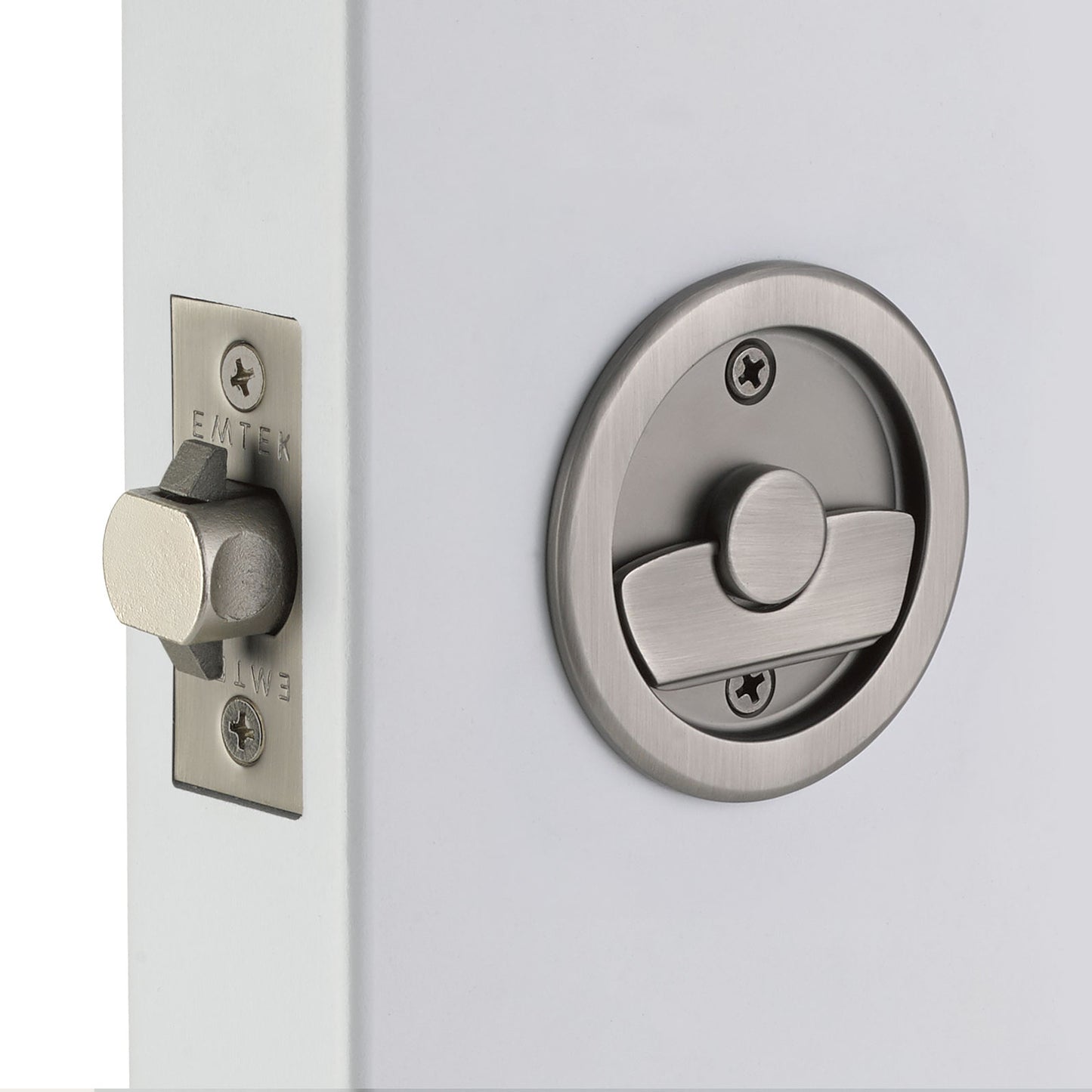 Round Tubular Pocket Door Lock