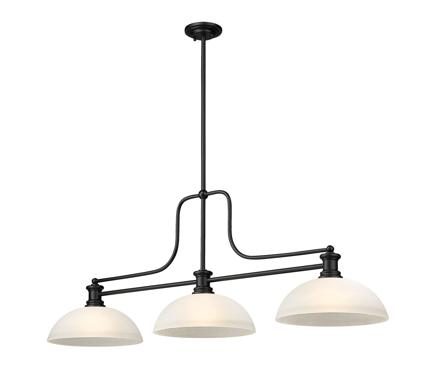 725-3MB-DWL14 - Melange 3 Light 52" Billiard - Matte Black