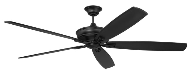 SNT72FB5 - Santori 72 Indoor/Outdoor 72" 5 Blade Indoor Outdoor Ceiling Fan with Light Kit - Flat Black
