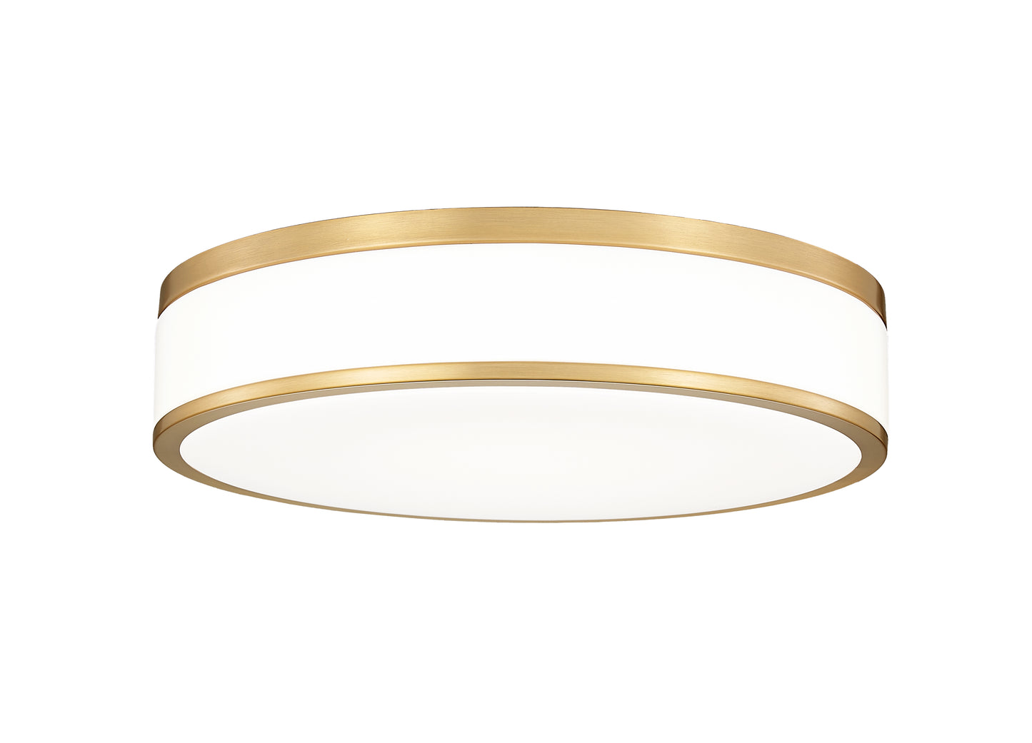 1012F16-MGLD-LED - Ballord 1 Light Flush 16" Mount - Modern Gold