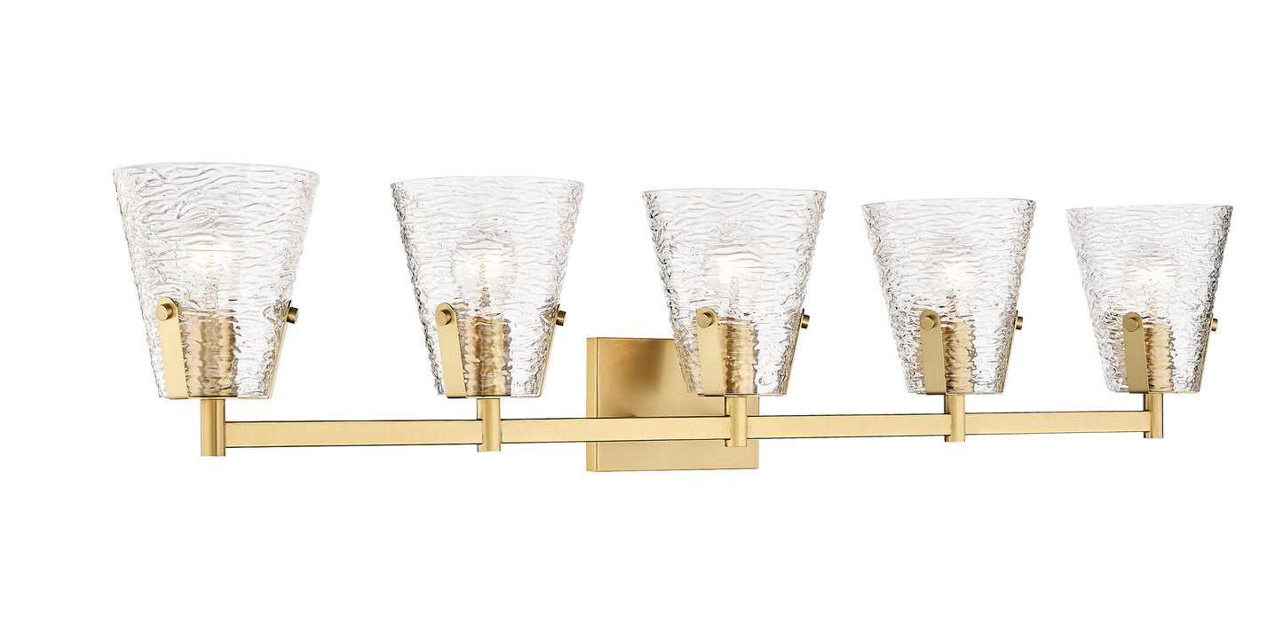 1101-5V-MGLD - Analia 5 Light 46" Vanity - Modern Gold