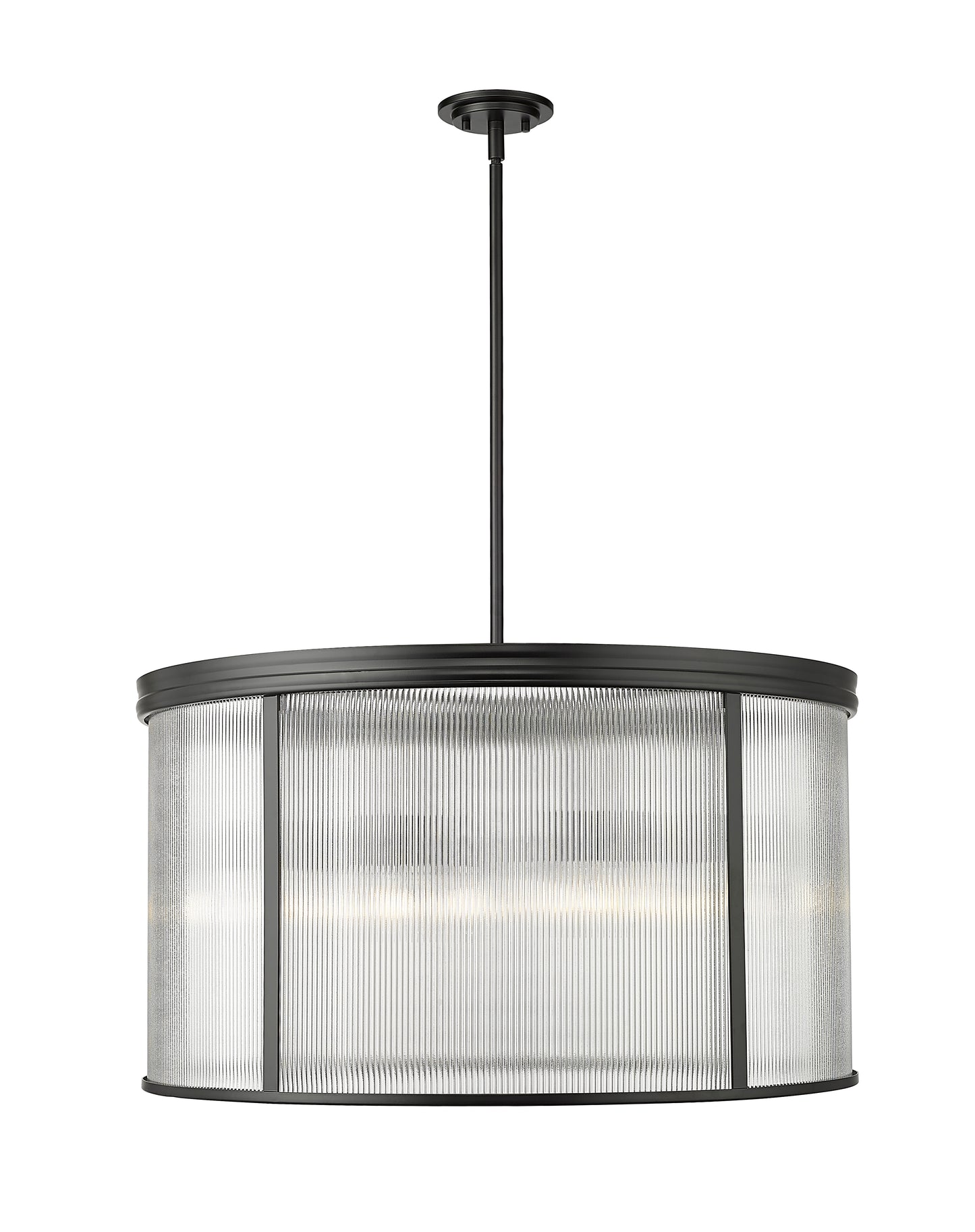 7504P32-MB - Carnaby 9 Light 32" Chandelier - Matte Black