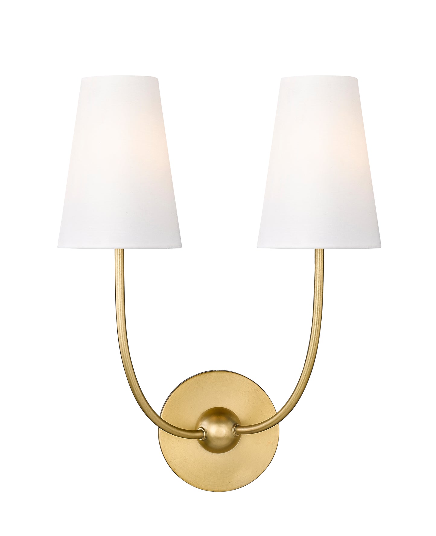 3040-2S-RB - Shannon 2 Light Wall 17" Sconce - Rubbed Brass