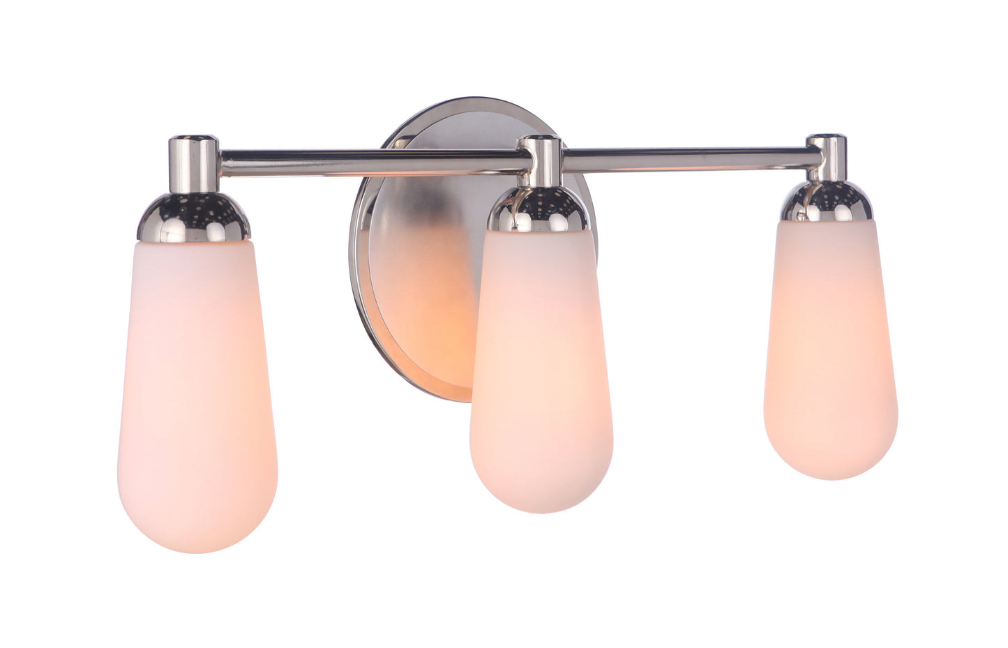 13122BNKPLN3 - Riggs 3 Light 22" Wide Vanity Light - Brushed Polished Nickel / Polished Nickel