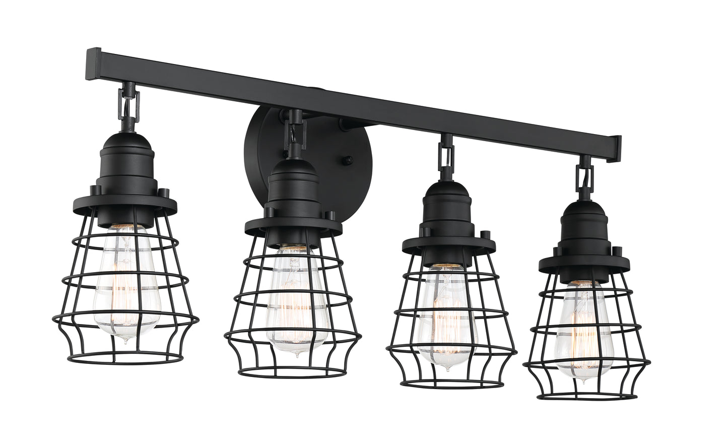 50604-FB - Thatcher 4 Light 26" Wide Vanity Light - Flat Black