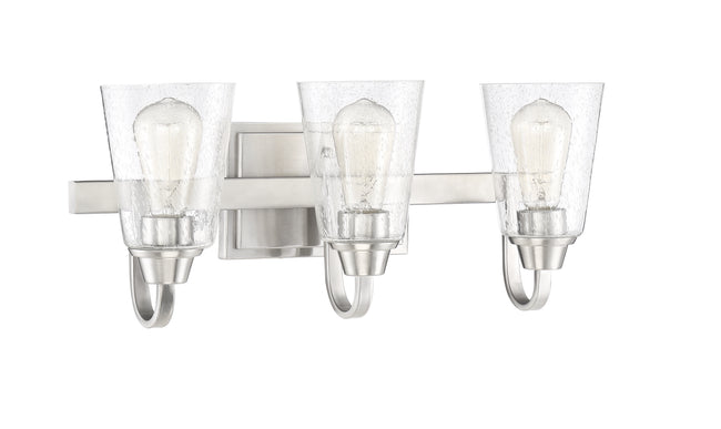41903-BNK-CS - Grace 3 Light 21" Wide Vanity Light - Brushed Nickel