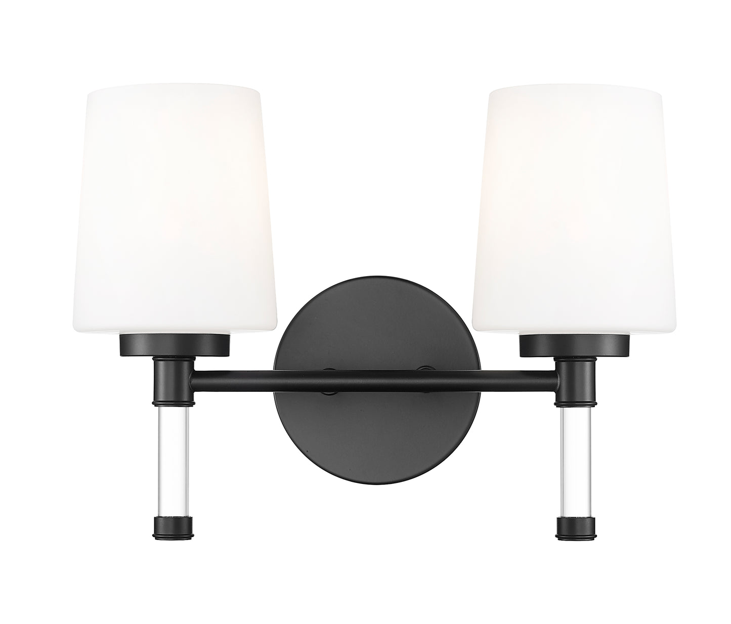 7700-2V-MB - Henri 2 Light 14" Vanity - Matte Black
