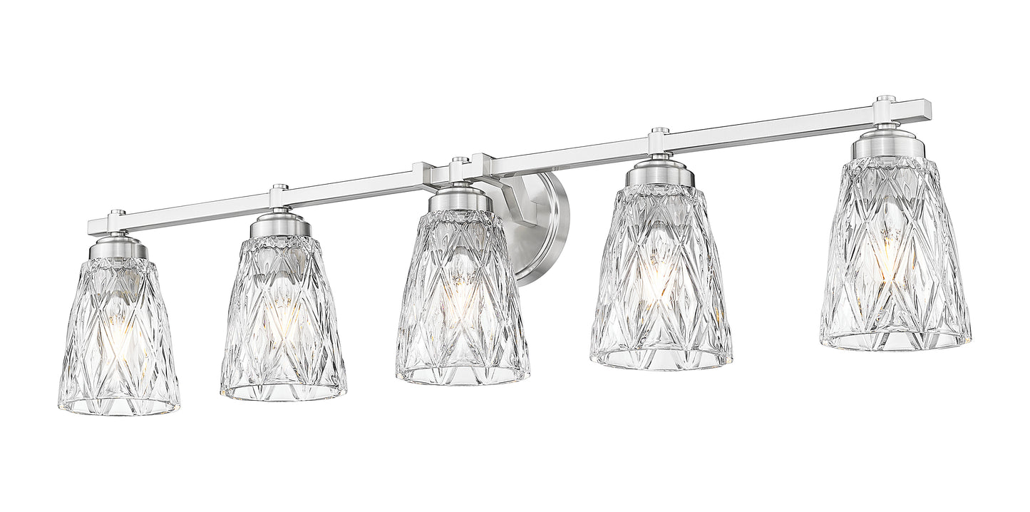 1960-5V-BN - Andree 5 Light 40" Vanity - Brushed Nickel