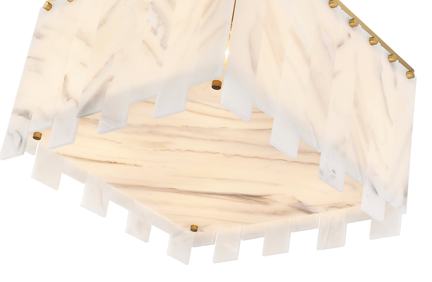 345F17-RB - Viviana 6 Light Flush 18" Mount - Rubbed Brass