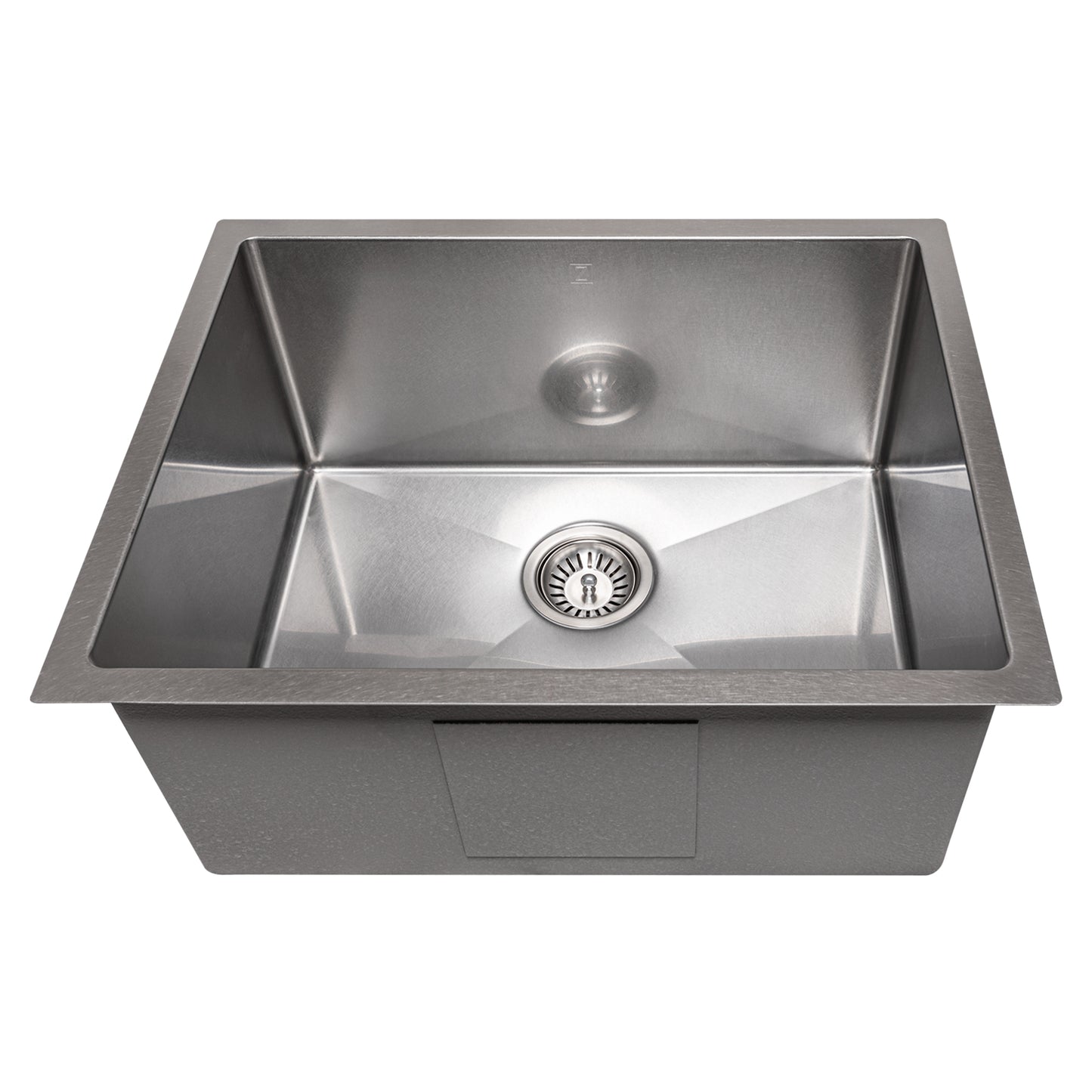 SRS-23S - 23" Meribel Undermount Single Bowl Satin Stainless Steel Kitchen Sink with Bottom Grid