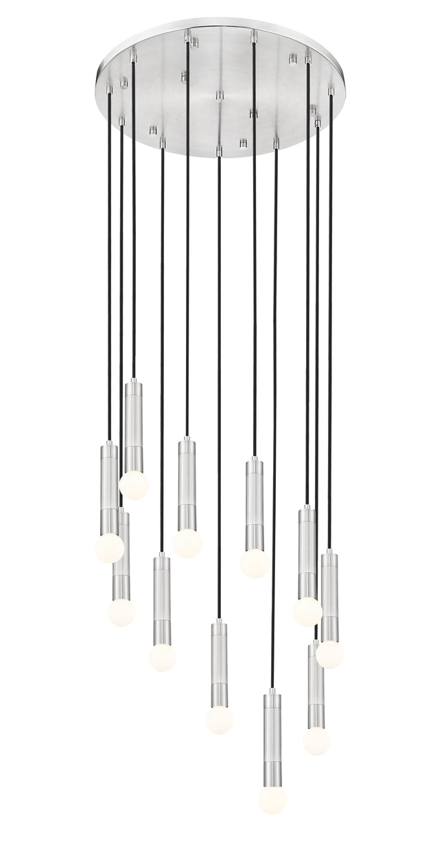 1956P-11R-BN - Stari 11 Light 24" Chandelier - Brushed Nickel