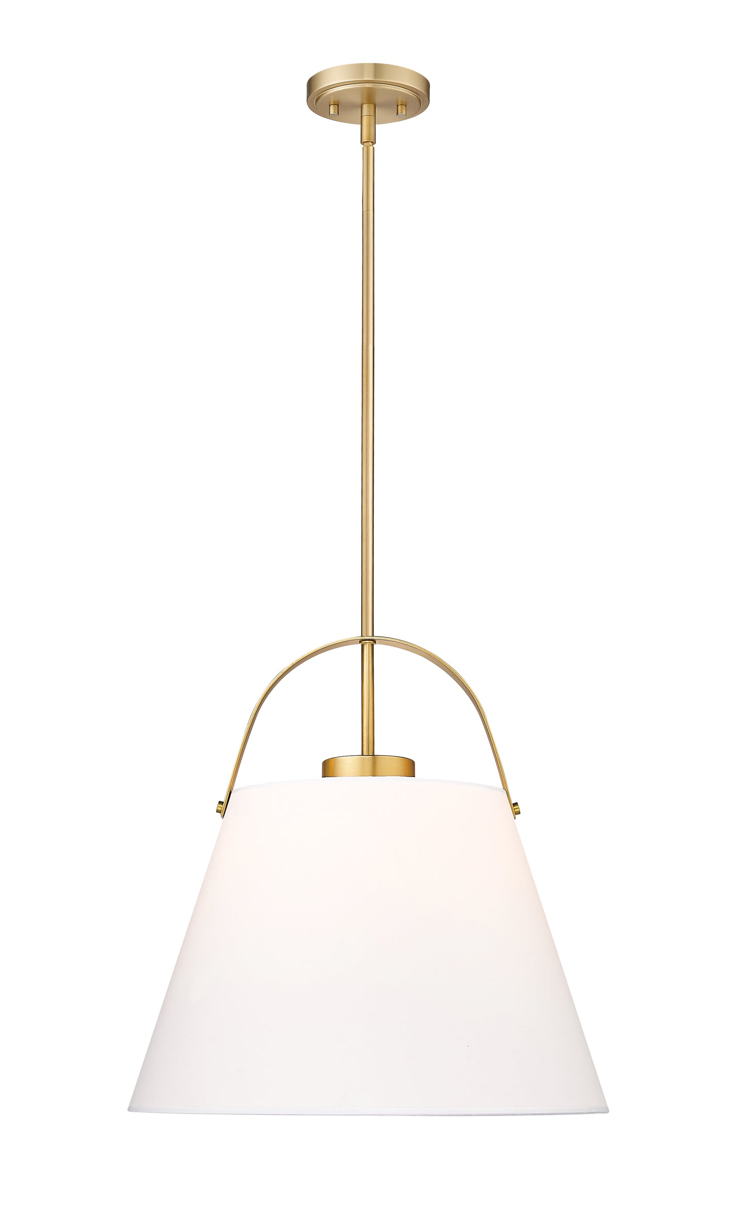 743P18-HBR - Z-Studio 1 Light 18" Pendant - Heritage Brass