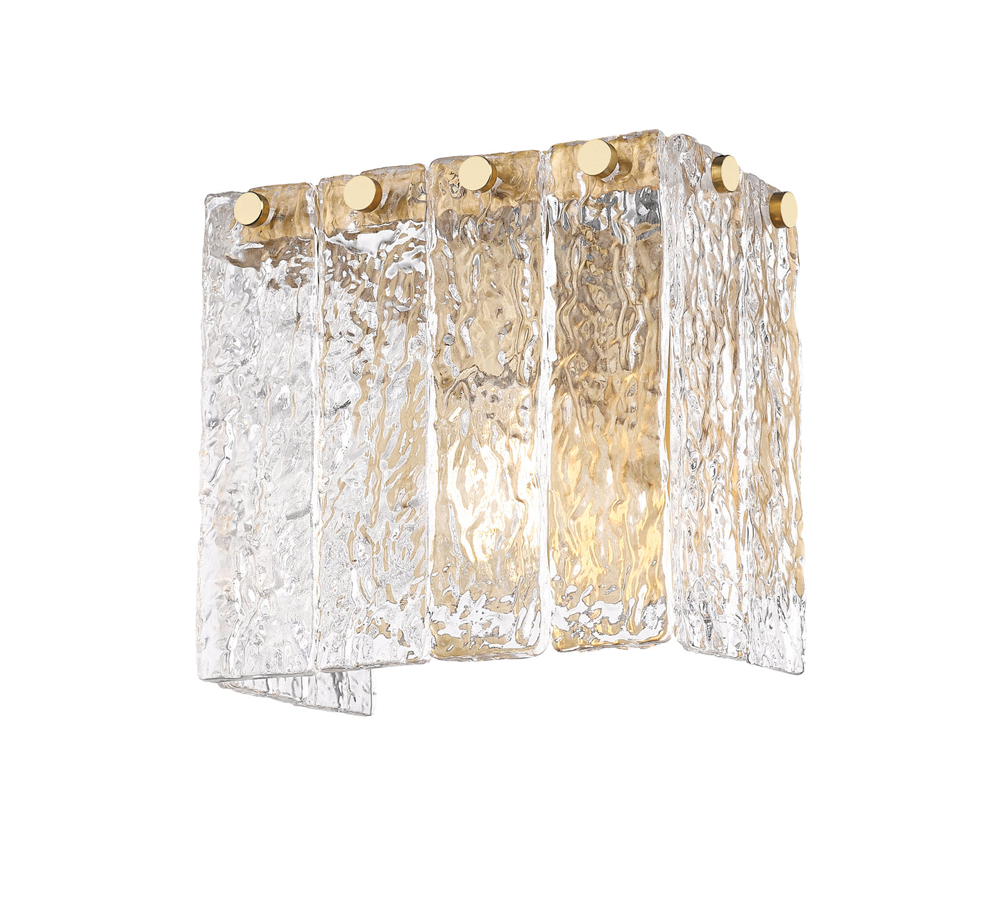 1943-1S-MGLD - Glacier 1 Light Wall 7" Sconce - Modern Gold