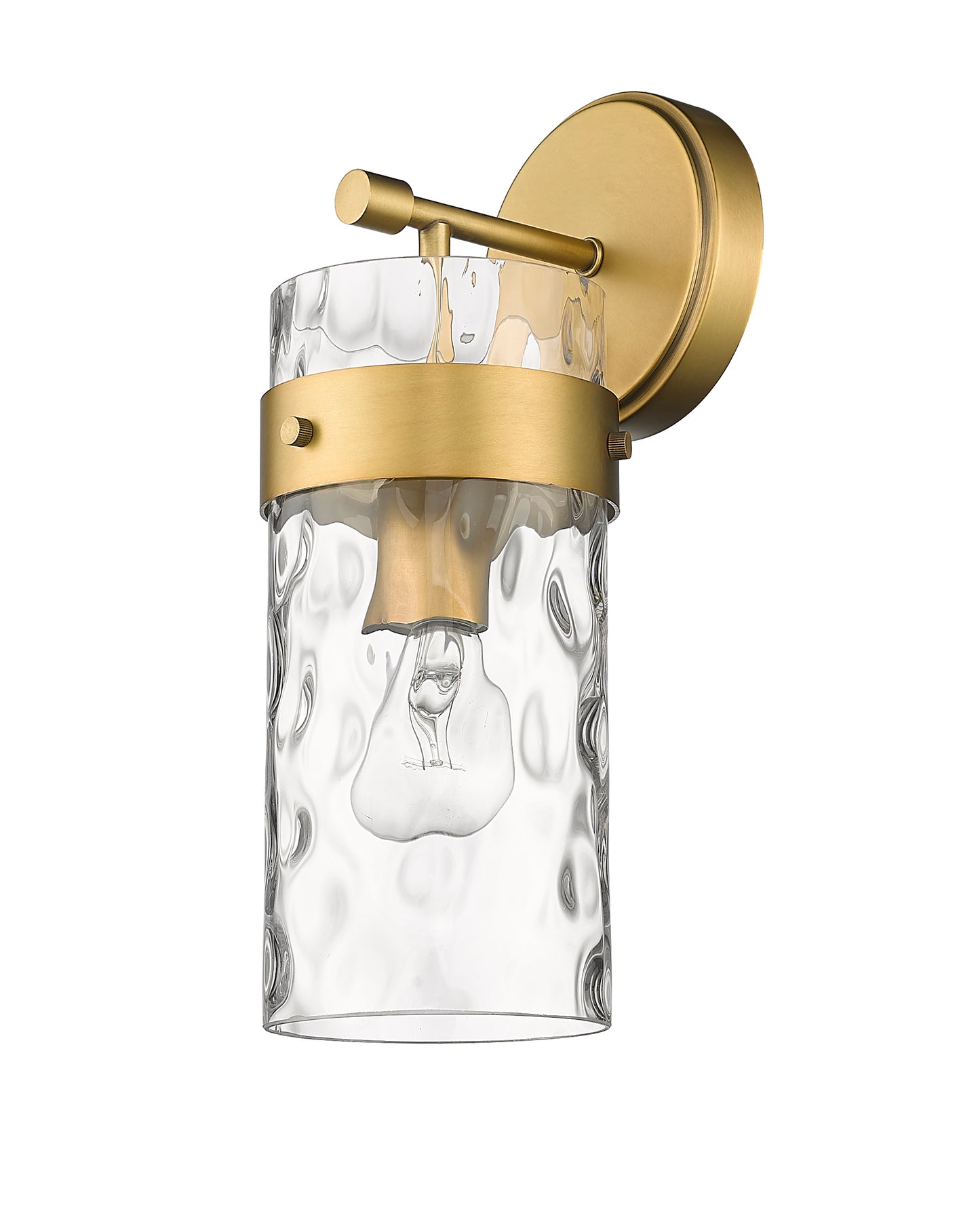 3035-1SS-RB - Fontaine 1 Light Wall 14" Sconce - Rubbed Brass