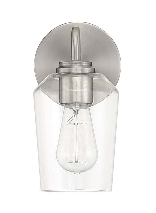 56101-BNK - Shayna 1 Light 10.75" High Wall Sconce - Brushed Nickel