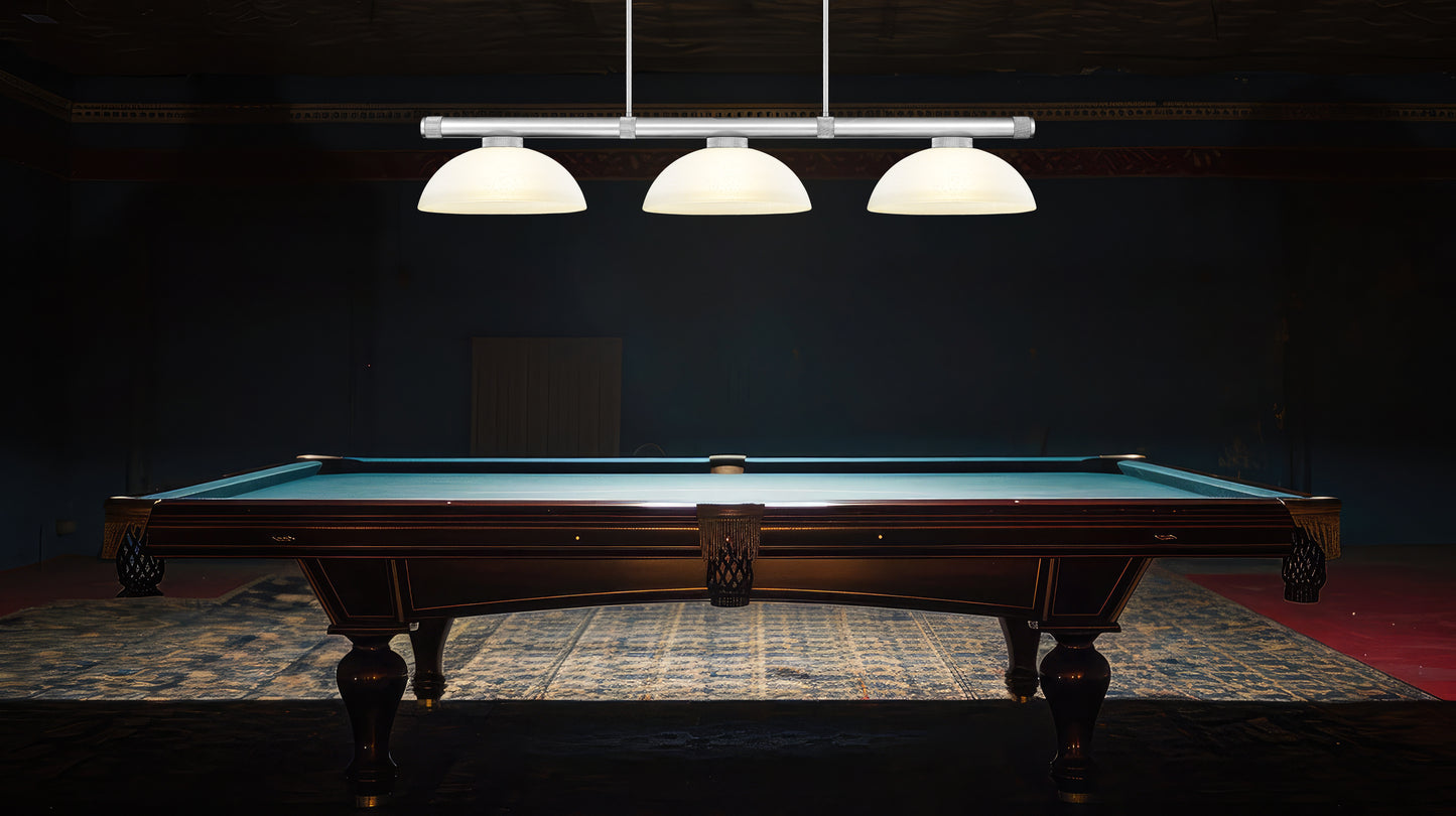 3050-3BN-DWL14 - Vanguard 3 Light 58" Billiard - Brushed Nickel