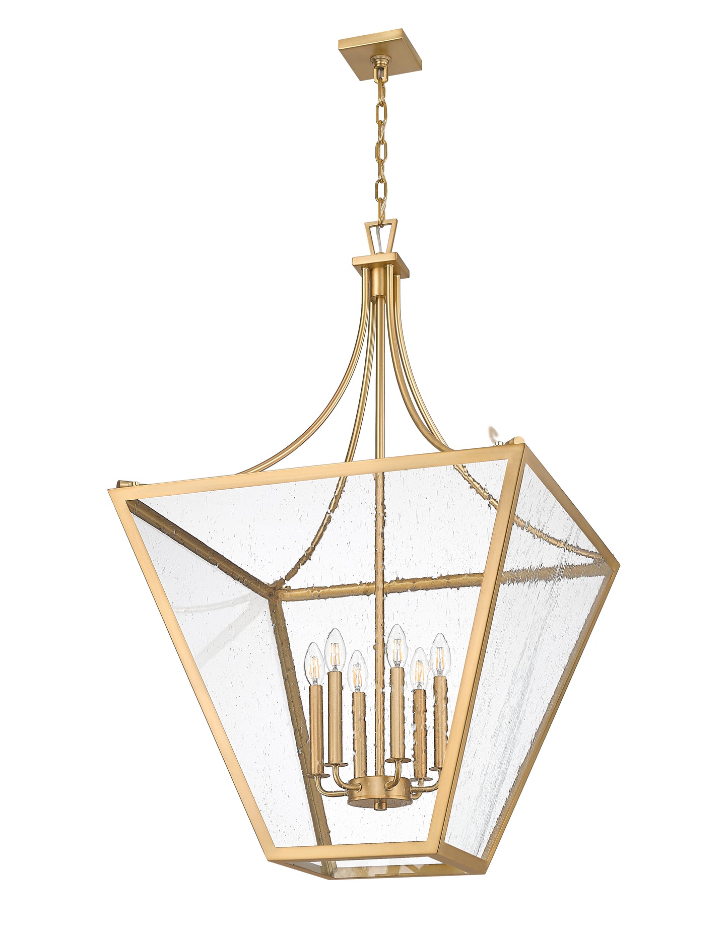 1961-6RB - Montalcino 6 Light 26" Chandelier - Rubbed Brass