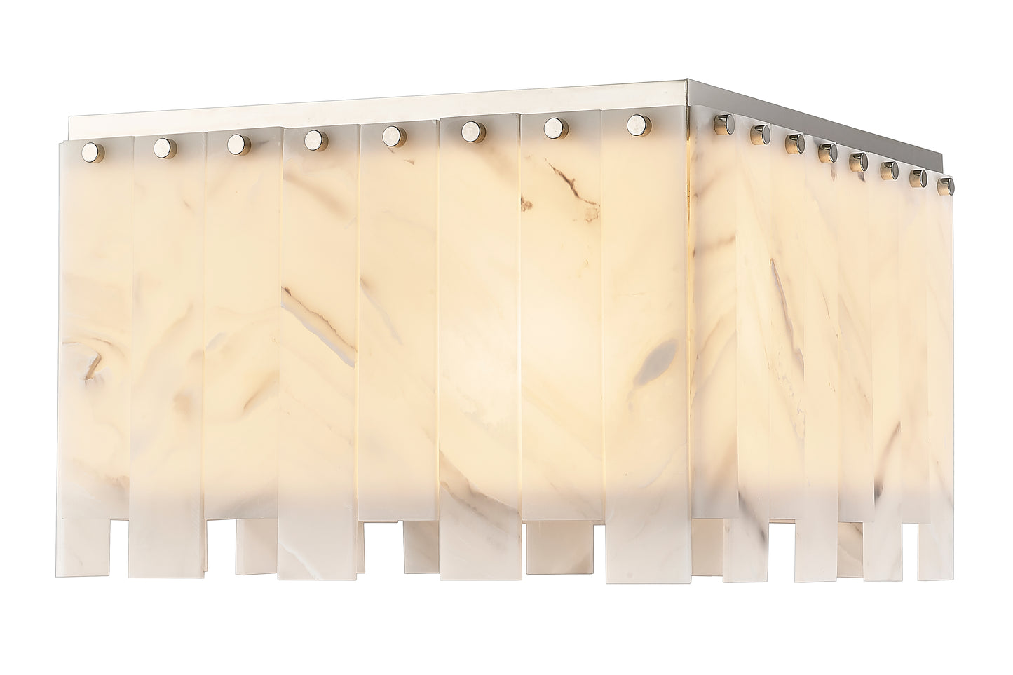 345F17-PN - Viviana 6 Light Flush 18" Mount - Polished Nickel