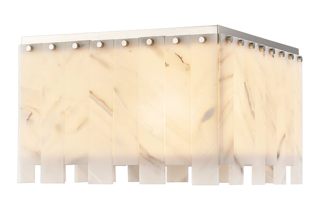 345F17-PN - Viviana 6 Light Flush 18" Mount - Polished Nickel