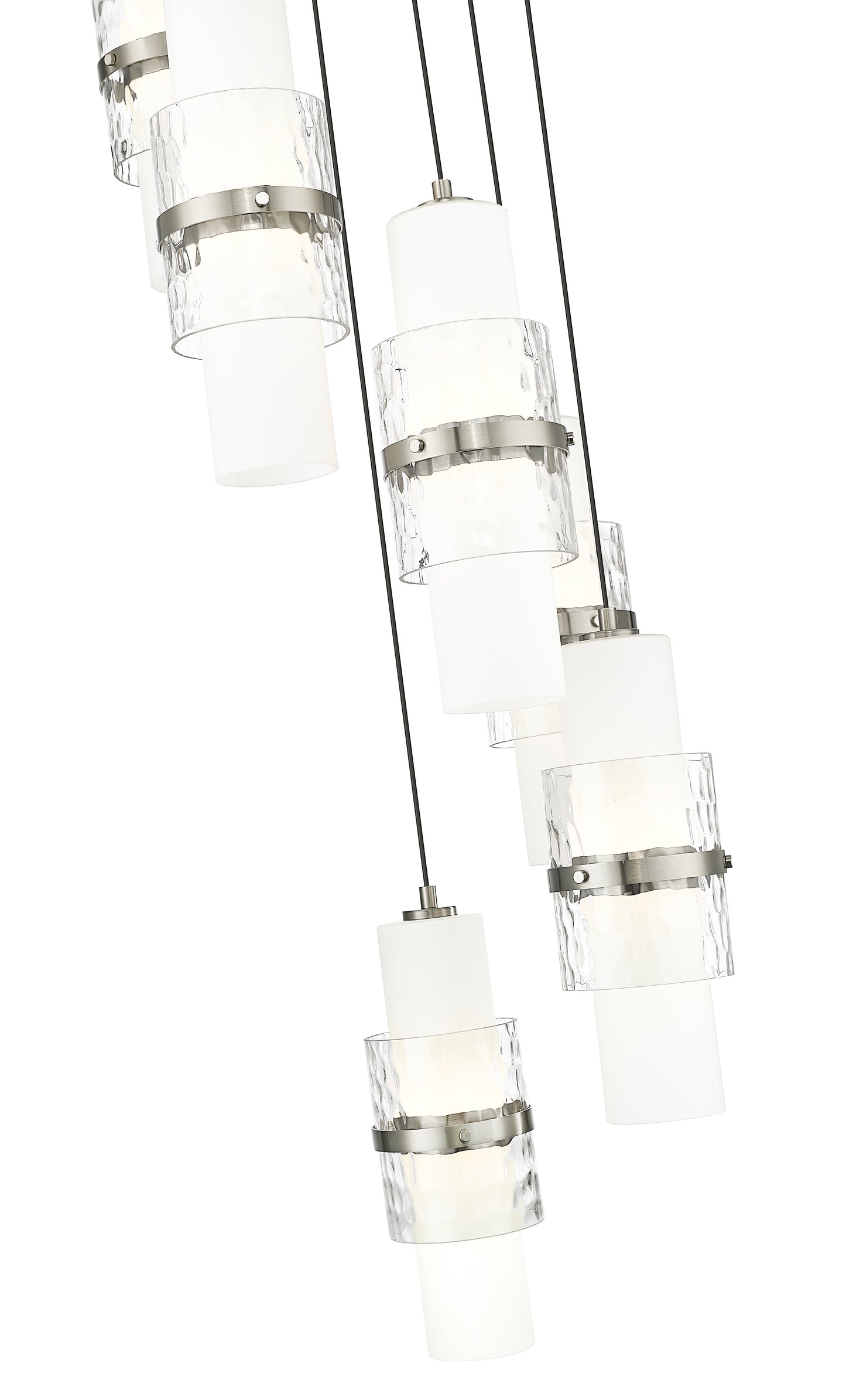 1946P-7R-BN - Cayden 7 Light 18" Chandelier - Brushed Nickel