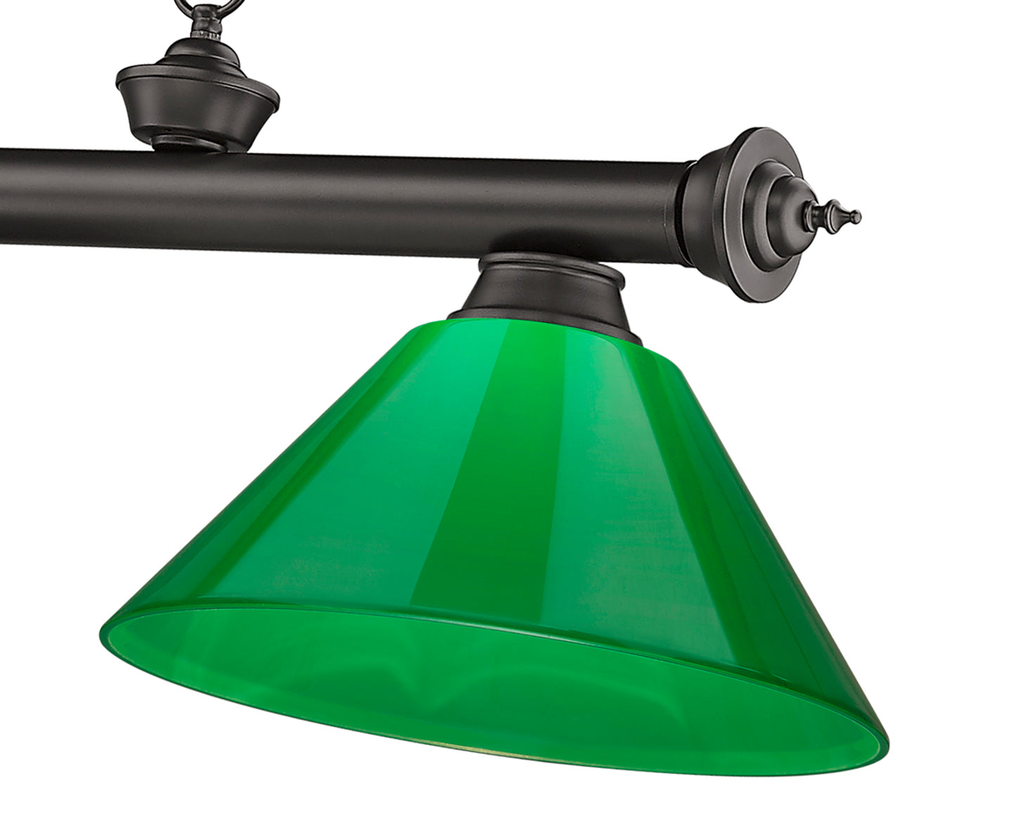2306-3BRZ-PGR - Cordon 3 Light 57" Billiard - Bronze