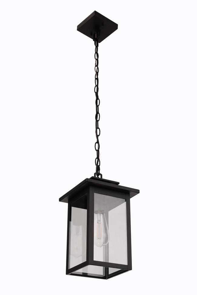 ZA7011-TB - Rock Creek 1 Light 7.5" Wide Outdoor Pendant - Textured Black
