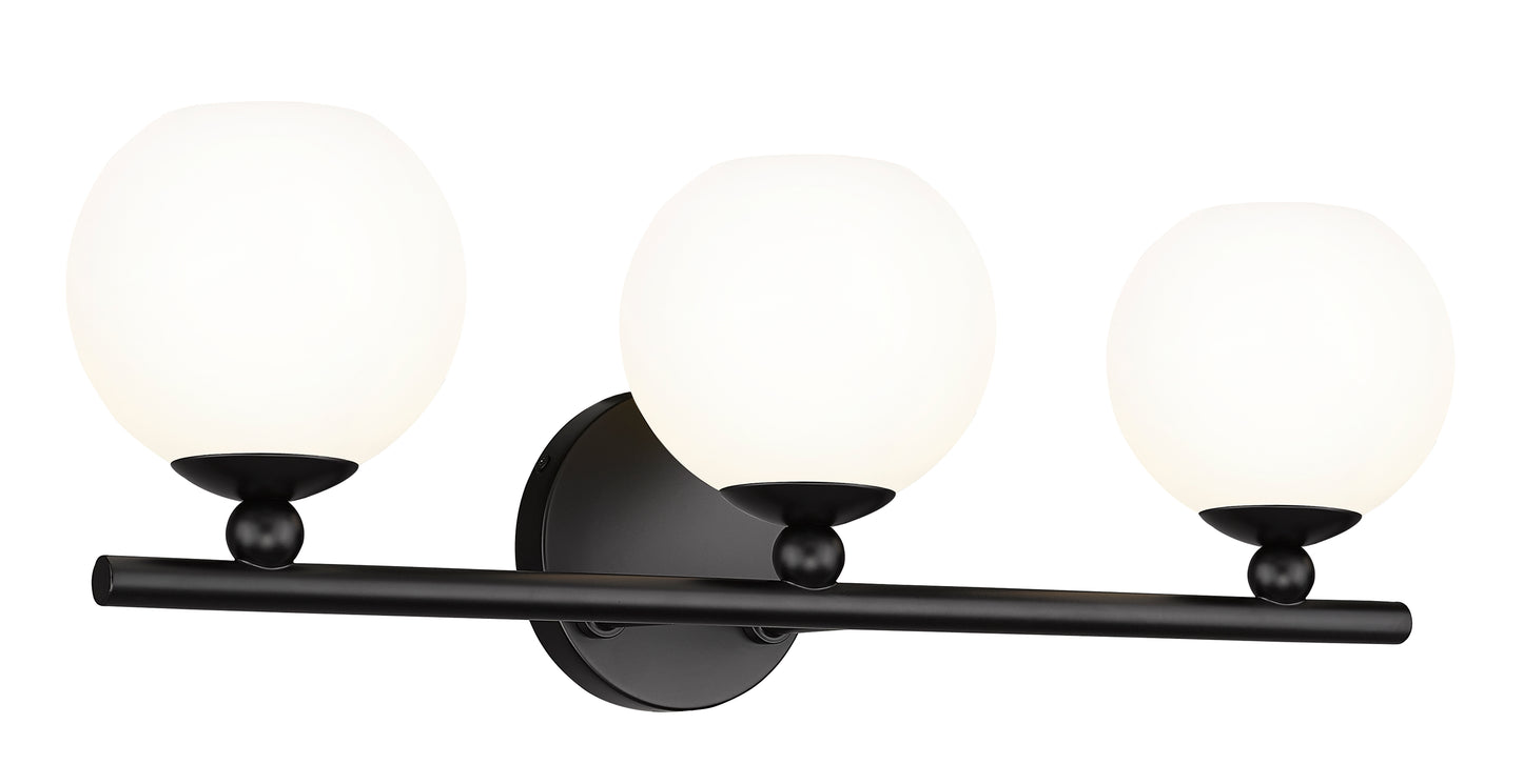 1100-3V-MB - Neoma 3 Light 22" Vanity - Matte Black