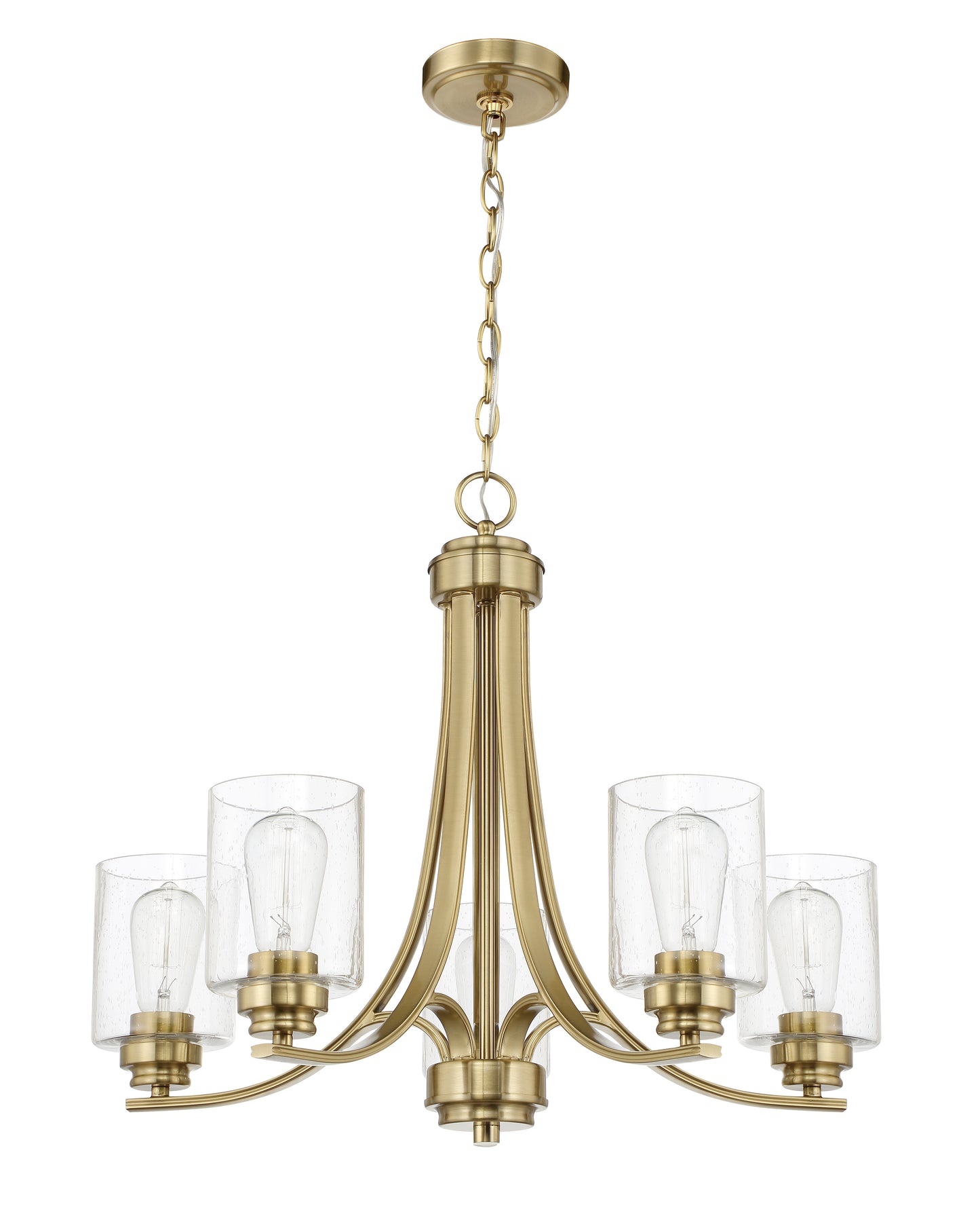 50525-SB - Bolden 5 Light 24" Wide Chandelier - Satin Brass