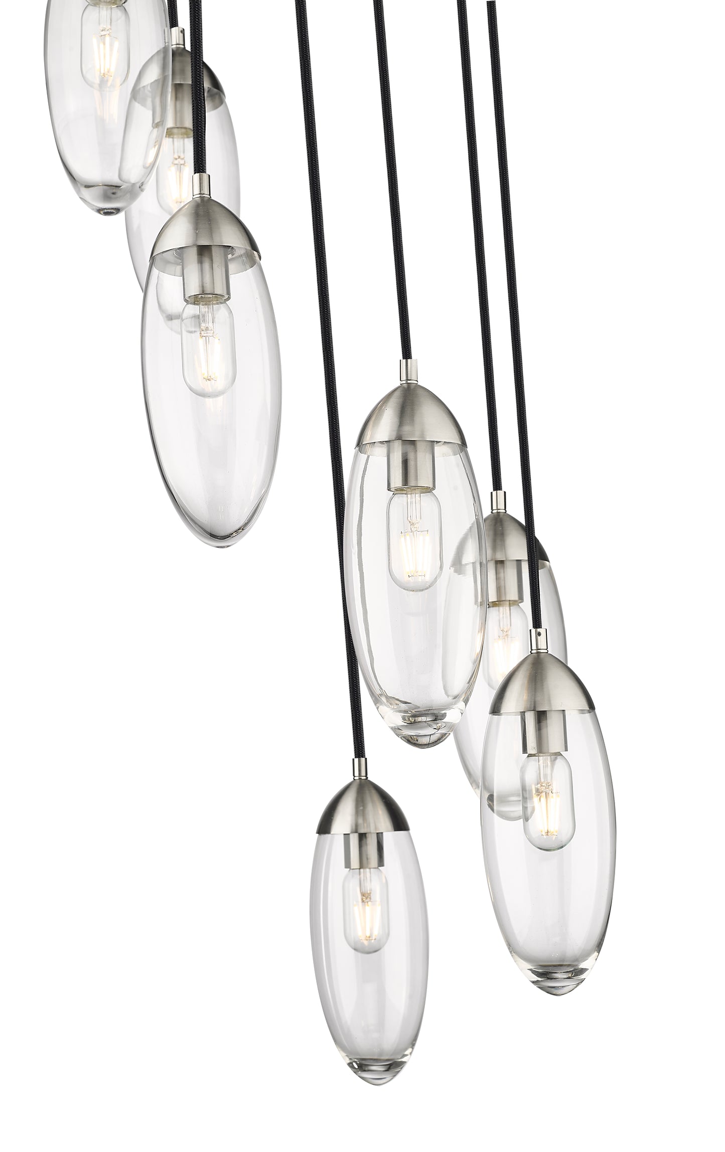 651P-7R-BN - Arden 7 Light 18" Chandelier - Brushed Nickel